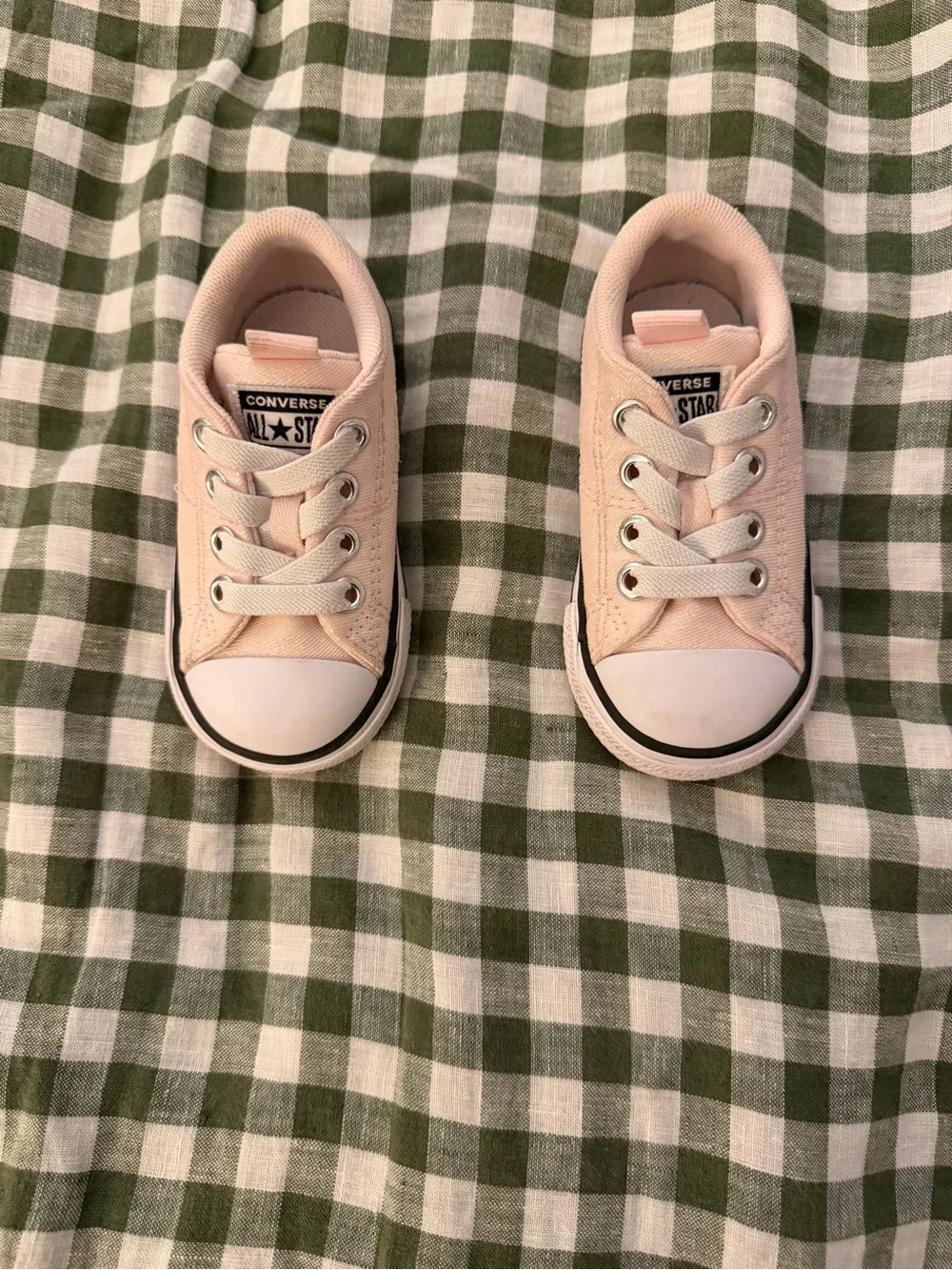 Converse Kids Light Pink Canvas Low Top Sneakers
